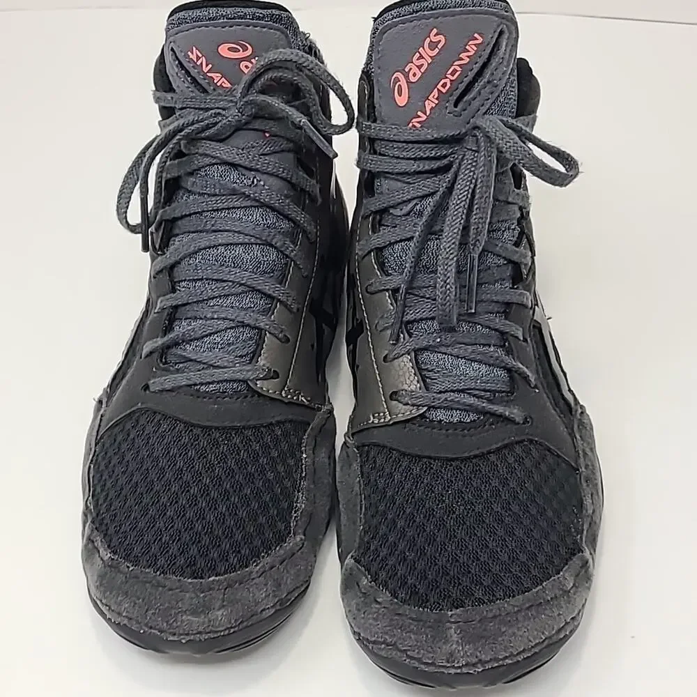 ASICS Men's Snapdown 3 Wrestling Shoes Sz 6 Wide Black/Gunmetal